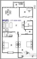 龙泉名府3室2厅2卫107㎡户型图