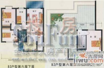 翠湖新城4室2厅2卫户型图