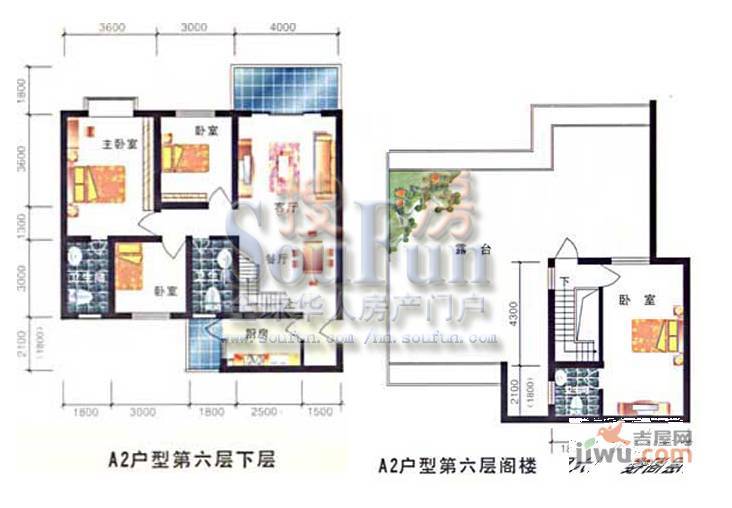 翠湖新城4室2厅3卫户型图