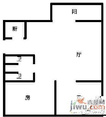 五一小区3室2厅2卫户型图