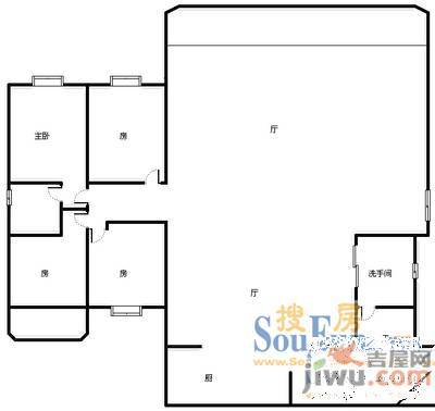 金碧苑3室1厅2卫户型图