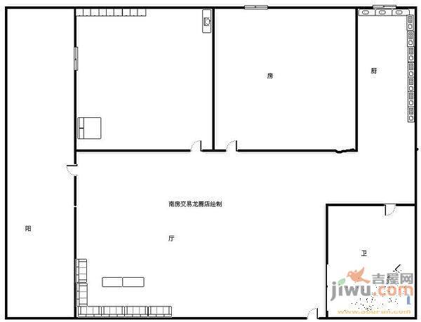 江滨花园3室2厅2卫户型图