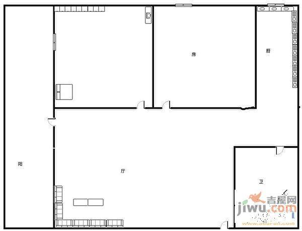 江滨花园3室2厅2卫户型图