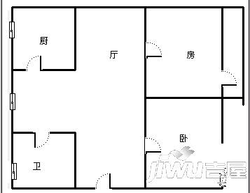 新竹公寓3室2厅2卫户型图