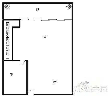 紫光阁3室2厅2卫户型图