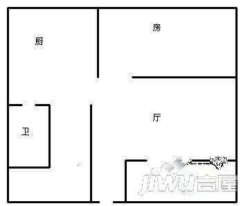 北大公寓3室2厅2卫户型图