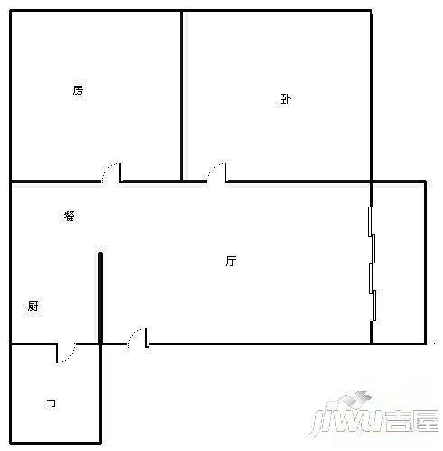 鼎华苑3室2厅2卫户型图