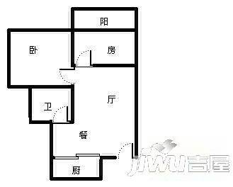 鼎华苑3室2厅2卫户型图