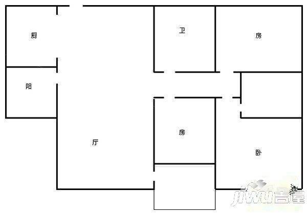 光明苑2室2厅1卫户型图