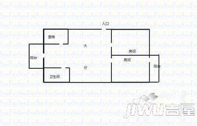 长堽路变压器厂生活区3室2厅1卫户型图
