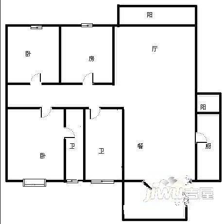 畅春湖山庄3室2厅0卫户型图