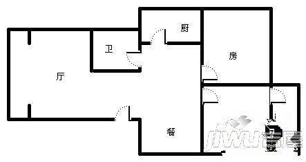 福田家园3室2厅0卫户型图