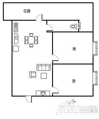 北大公寓3室2厅2卫户型图