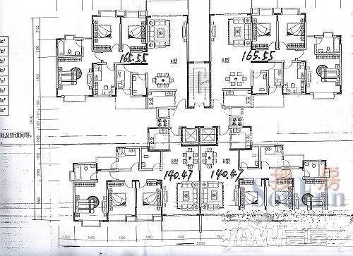 江山丽园2室2厅1卫户型图