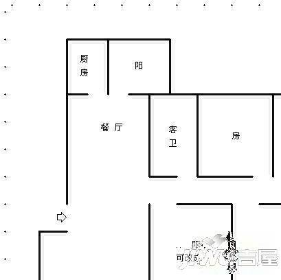 金花茶小区4室2厅1卫户型图