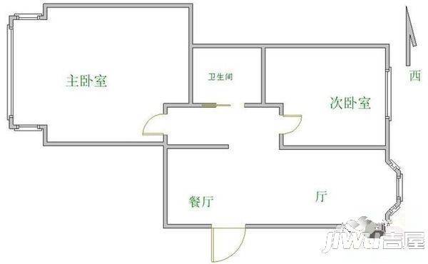 金湖苑3室2厅2卫户型图