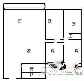 天广和花园3室2厅2卫户型图