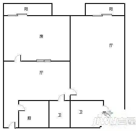 柠檬宿1室1厅1卫户型图