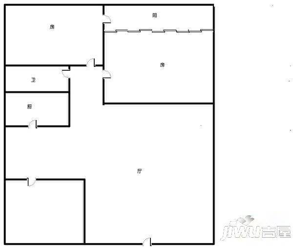 泰安大厦3室2厅2卫户型图