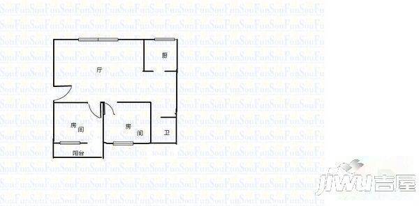 新世纪花园3室2厅2卫户型图