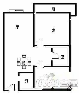 新世纪花园3室2厅2卫户型图