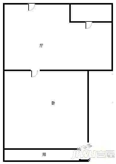 广西一建五一路生活区3室2厅1卫户型图