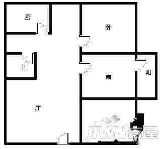 广西一建五一路生活区3室2厅1卫户型图