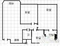 金乐福花园3室2厅1卫115㎡户型图
