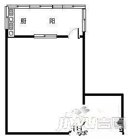 迷你居1室0厅1卫23㎡户型图