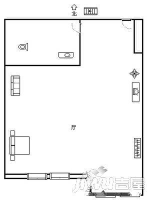 华盛小区1室0厅1卫户型图