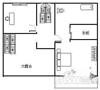 玫瑰园别墅4室2厅2卫户型图