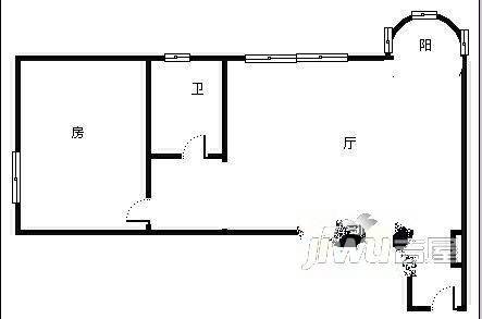 天广和花园3室2厅2卫户型图