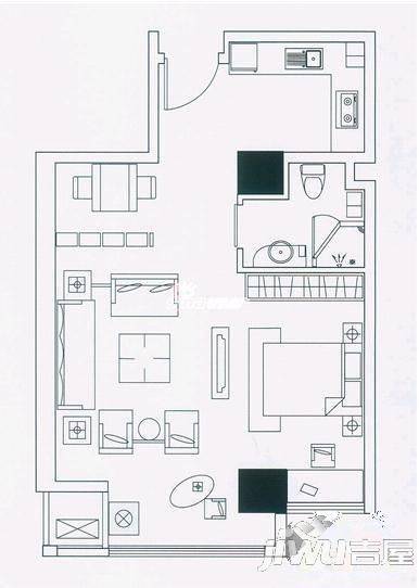 中兴小区3室2厅1卫户型图