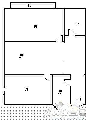 荣宝华商城3室2厅1卫户型图