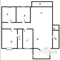 埌东小区3室2厅1卫户型图