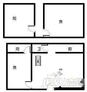 亿利城3室2厅1卫户型图