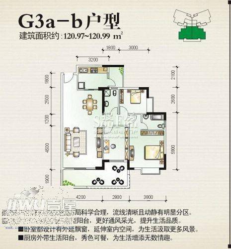 云星尚雅名都3室0厅0卫户型图