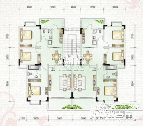 云星尚雅名都3室0厅0卫户型图