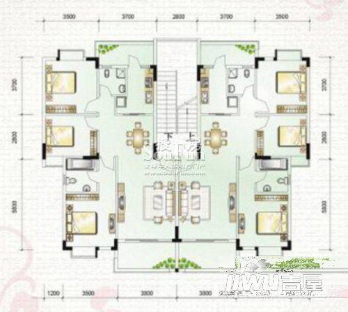 云星尚雅名都3室0厅0卫户型图