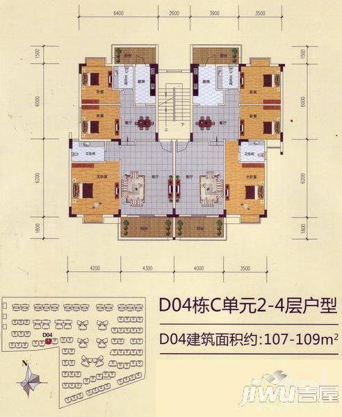 云星尚雅名都3室0厅0卫户型图