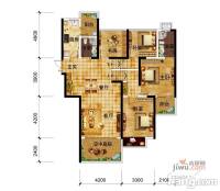 南宁宝能城市广场4室2厅2卫133.9㎡户型图