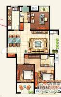 新城长岛3室2厅2卫119.6㎡户型图