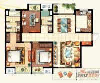 新城长岛3室2厅2卫121.4㎡户型图