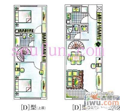 新城蓝钻2室2厅2卫户型图