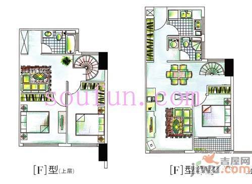 新城蓝钻2室2厅2卫户型图