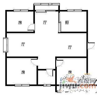 四季新城南苑3室1厅2卫户型图