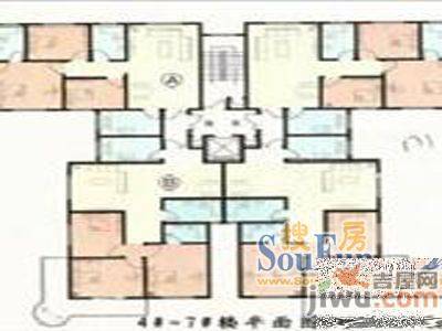 四季新城南苑3室1厅2卫户型图