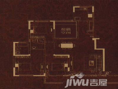 新天地花苑4室2厅2卫139㎡户型图