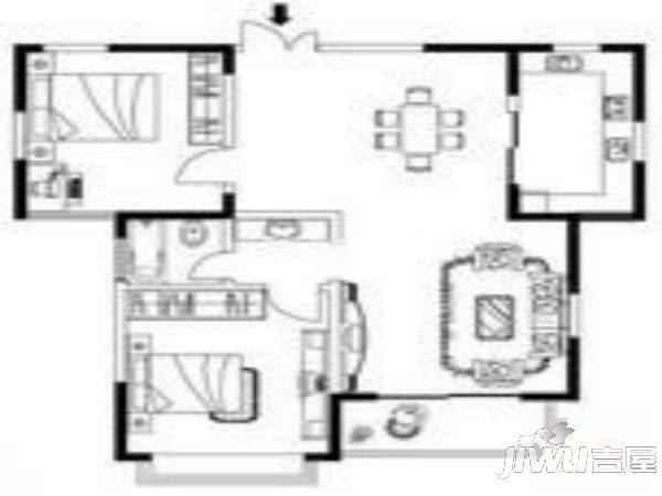 新天地花苑4室2厅2卫139㎡户型图