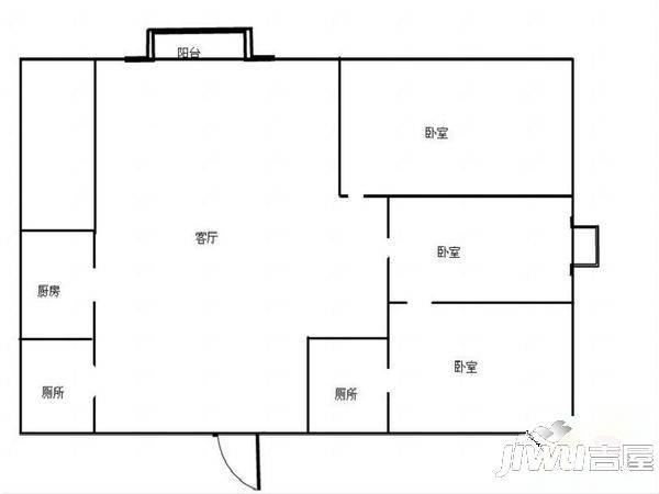 新天地花苑4室2厅2卫139㎡户型图